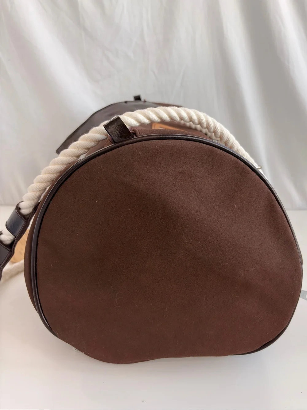 Vintage 1970s “Buddy Bag” Convertible Brown Canvas Duffel Backpack Weekender NOS
